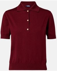 Max Mara - Cotton, Silk, And Cashmere Polo Sweater - Lyst