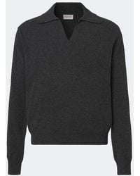 Moncler - Wool And Cashmere-Blend Polo Sweater - Lyst