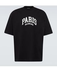 Balenciaga - T-Shirt mit Paris-Logo - Lyst