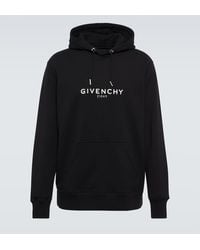 Givenchy - Felpa con cappuccio in cotone con logo - Lyst