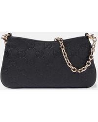 Gucci - Gg Emblem Small Leather Shoulder Bag - Lyst
