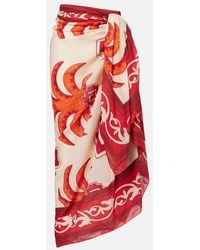 Johanna Ortiz - Cotton Printed Beach Cover-Up - Lyst