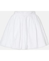 Patou - Cotton Miniskirt - Lyst