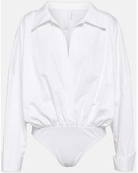 Norma Kamali - Camisa Body Oversized De Algodon - Lyst