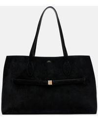 TOTEME - Tote Bag Large Aus Veloursleder - Lyst