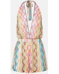 Missoni - Zigzag Halterneck Romper - Lyst
