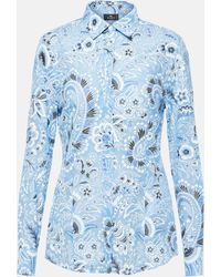 Etro - Paisley Cotton And Silk Shirt - Lyst