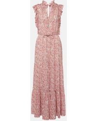 Poupette - Belene Floral Ruffled Jumpsuit - Lyst