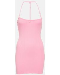 Courreges - Ribbed-Knit Minidress - Lyst