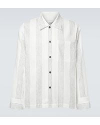Commas - Camicia Textured Striped - Lyst