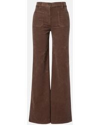 Nili Lotan - Florence Cotton-Blend Corduroy Bootcut Pants - Lyst