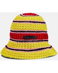 Stella McCartney - Sombrero en croche de algodon con logo - Lyst