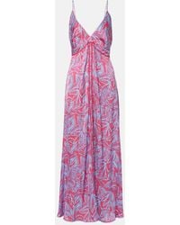 Poupette - Denise Printed Maxi Dress - Lyst