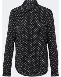 Nili Lotan - Gana Polka-Dot Silk Shirt - Lyst