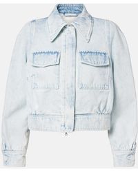 Dries Van Noten - Cropped Denim Jacket - Lyst