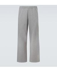 Balenciaga - Cotton Jersey Wide-Leg Sweatpants - Lyst