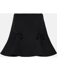 Valentino - Minifalda de Crepe Couture - Lyst