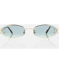 Cartier - Signature C Oval Sunglasses - Lyst
