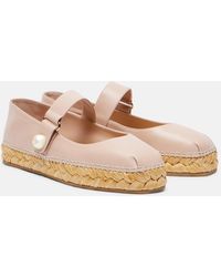 Jimmy Choo - Espadrilles Fayence En Cuir - Lyst