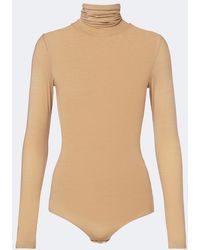 The Row - Basile Jersey Turtleneck Bodysuit - Lyst