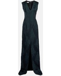 Dries Van Noten - Robe Longue En Jacquard A Fleurs - Lyst
