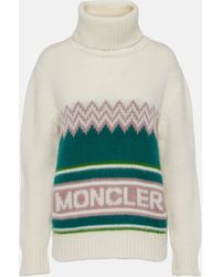 Moncler - High Neck Knitted Jumper - Lyst