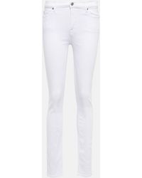 7 For All Mankind - Hw Skinny Mid-rise Slim Jeans - Lyst