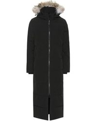 Canada Goose Piumino lungo Mystique con pelliccia - Nero