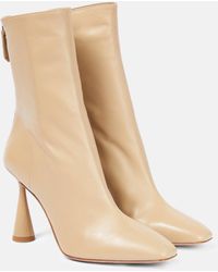 Aquazzura - Amore 95 Leather Ankle Boots - Lyst
