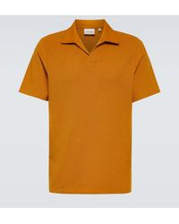 FRAME - Cotton Jacquard Polo Shirt - Lyst
