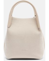 Loro Piana - Bale Small Leather Bucket Bag - Lyst