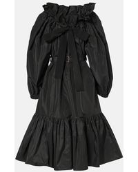 Patou - Midikleid Aus Faille - Lyst