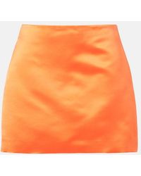 Lisa Yang - Silk Satin Miniskirt - Lyst