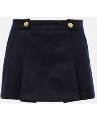 Tom Ford - Pleated Wool And Cashmere Miniskirt - Lyst