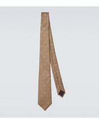 Gucci - Horsebit Silk Jacquard Tie - Lyst