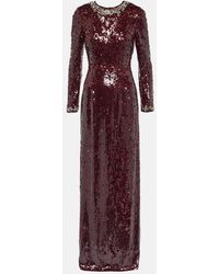 Erdem - Yoanna Sequin-embellished Woven Maxi Dress - Lyst