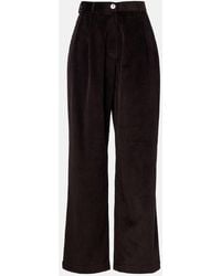 Frankie Shop - Norstrand Cotton Corduroy Straight Pants - Lyst