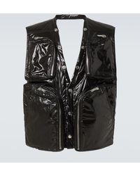 Rick Owens - Chaleco Cargo De Algodon Revestido - Lyst