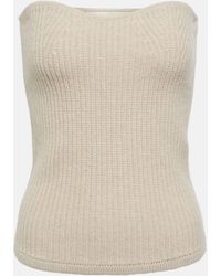 Isabel Marant - Blaze Wool And Cashmere Strapless Top - Lyst