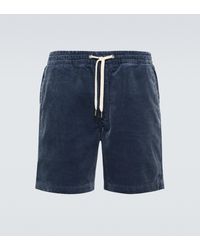 Polo Ralph Lauren Shorts aus Kord mit Kordelzug - Blau