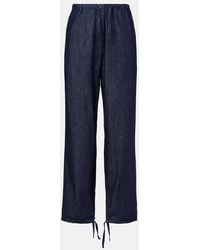 Dries Van Noten - Denim Straight Pants - Lyst