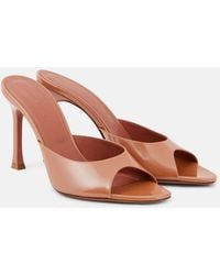 AMINA MUADDI - Alexa 95 Patent Leather Mules - Lyst