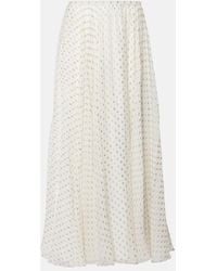 Chloé - Jacquard Silk-Blend Maxi Skirt - Lyst