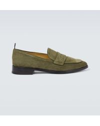 Thom Browne - Suede Penny Loafers - Lyst