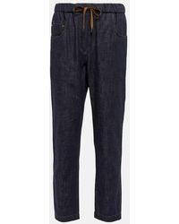 Brunello Cucinelli - High-Rise Straight Jeans - Lyst