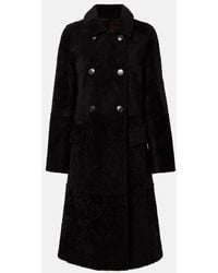 Yves Salomon - Double-Breasted Shearling Coat - Lyst