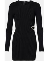 David Koma - Vestido Corto Con Aberturas Adornado - Lyst
