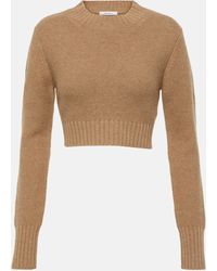 Max Mara - Kaya Cashmere Cropped Sweater - Lyst