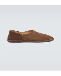 The Row - Canal Suede Slip-on Shoes - Lyst