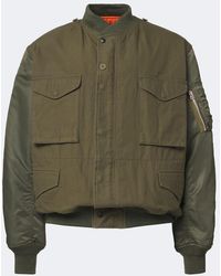 Junya Watanabe - Paneled Cotton And Technical Bomber Jacket - Lyst
